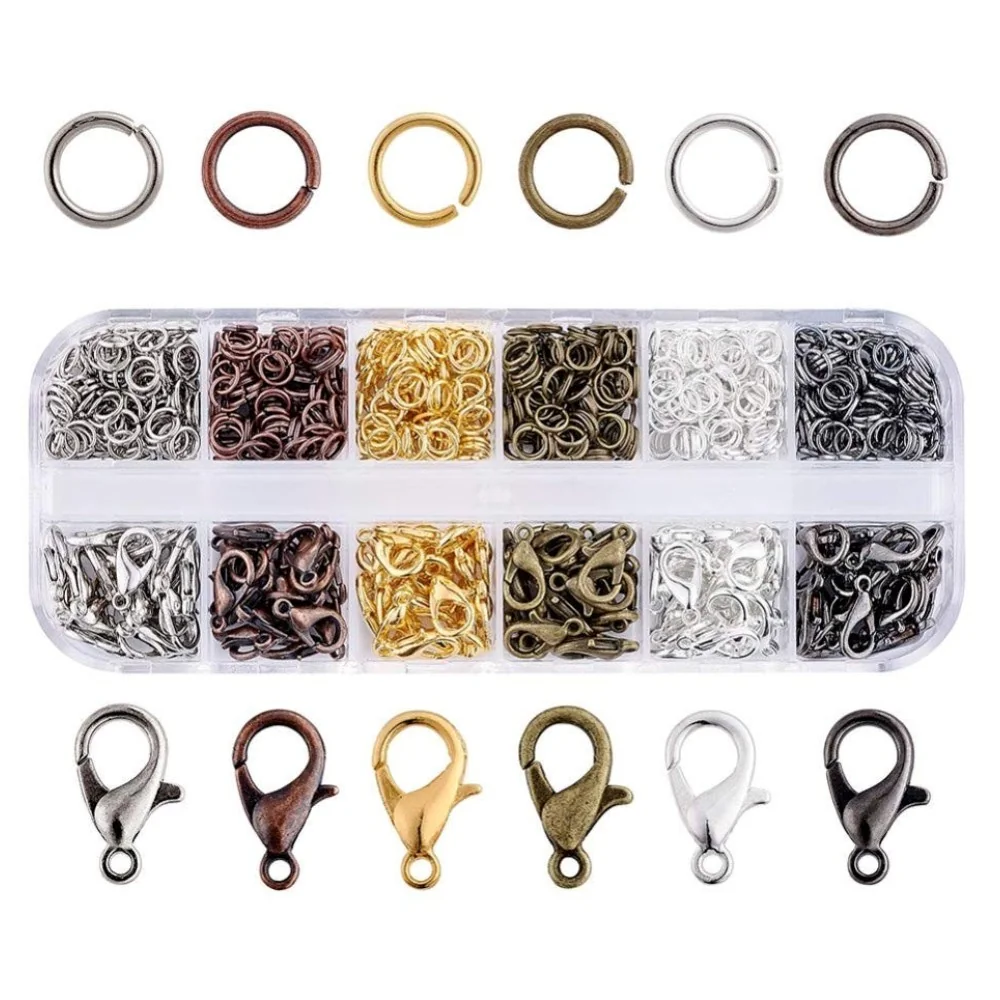 Fako Bijoux - Karabijnsluitingen & Ringetjes Set - 960 Stuks