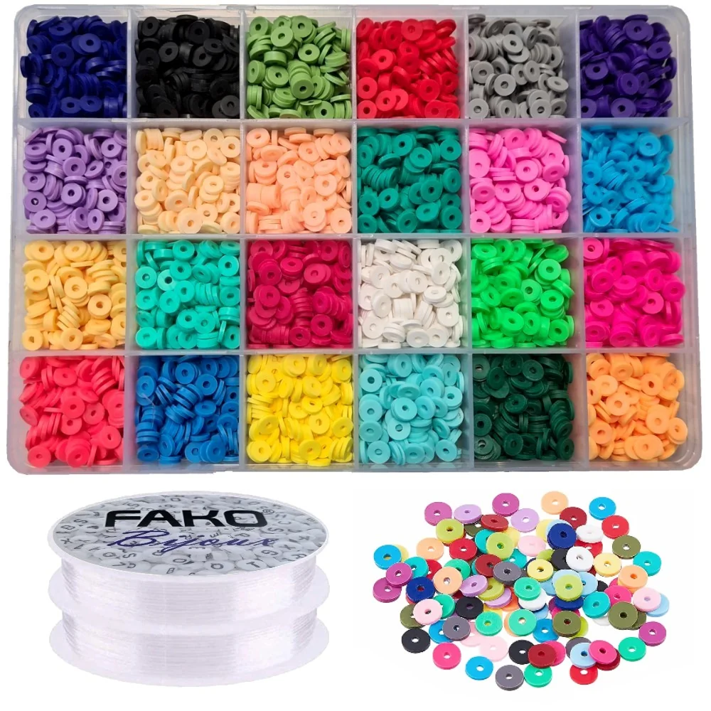 Fako Bijoux - DIY Katsuki Kralen Set Basic - Sieraden Maken Kit - Zelf Sieraden Maken - 6mm - 4800 Stuks