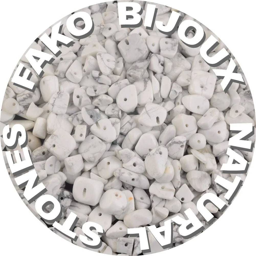 Fako Bijoux - Stukjes Natuursteen - Natuursteen Chips - Stukjes Onregelmatige Natuursteen Split In Doosje - 5-8mm - 60-70 Gram - Howliet