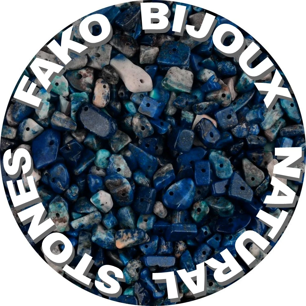 Fako Bijoux - Stukjes Natuursteen - Natuursteen Chips - Stukjes Onregelmatige Natuursteen Split In Doosje - 5-8mm - 60-70 Gram - Lapis Lazuli