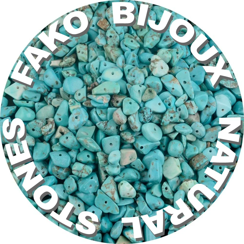 Fako Bijoux - Stukjes Natuursteen - Natuursteen Chips - Stukjes Onregelmatige Natuursteen Split In Doosje - 5-8mm - 60-70 Gram - Groene Turquoise