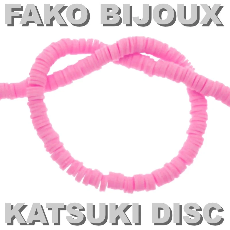 Fako Bijoux - Katsuki Disc Kralen - Polymeer Kralen - Surf Kralen - Kleikralen - 6mm - 350 Stuks - Roze