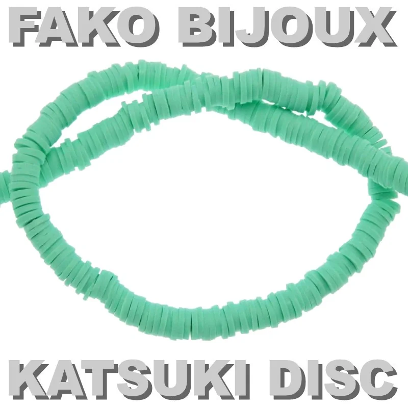 Fako Bijoux - Katsuki Disc Kralen - Polymeer Kralen - Surf Kralen - Kleikralen - 6mm - 350 Stuks - Lichtgroen