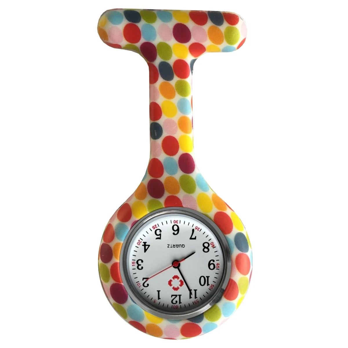 Fako - Verpleegstershorloge - Siliconen Print - Bolletjes