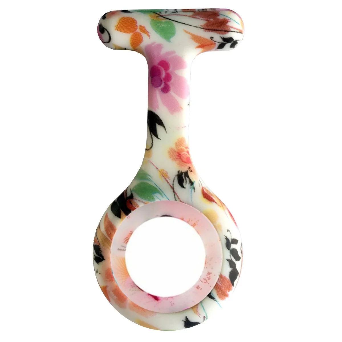Fako - Verpleegstershorloge - Siliconen Hoesje Print - Wilde Bloemen