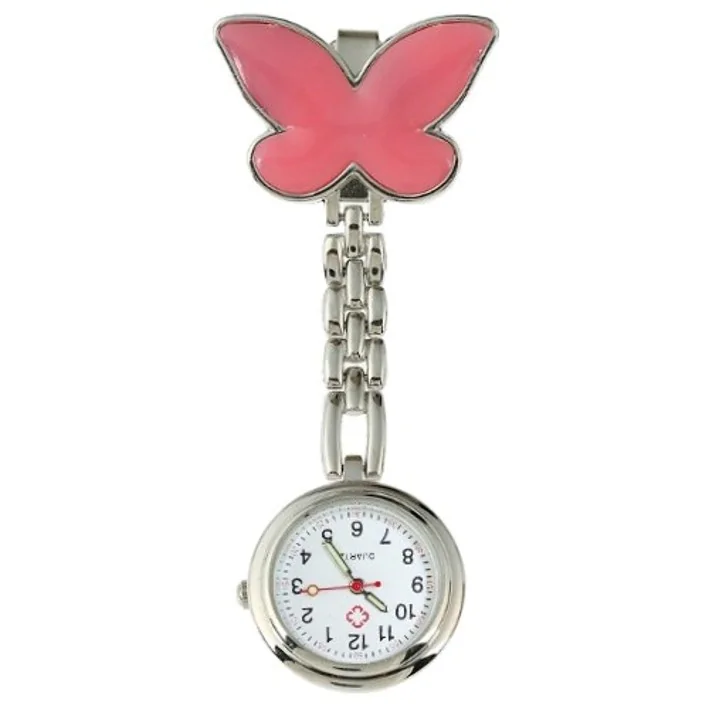 Fako - Verpleegstershorloge - Vlinder - Roze