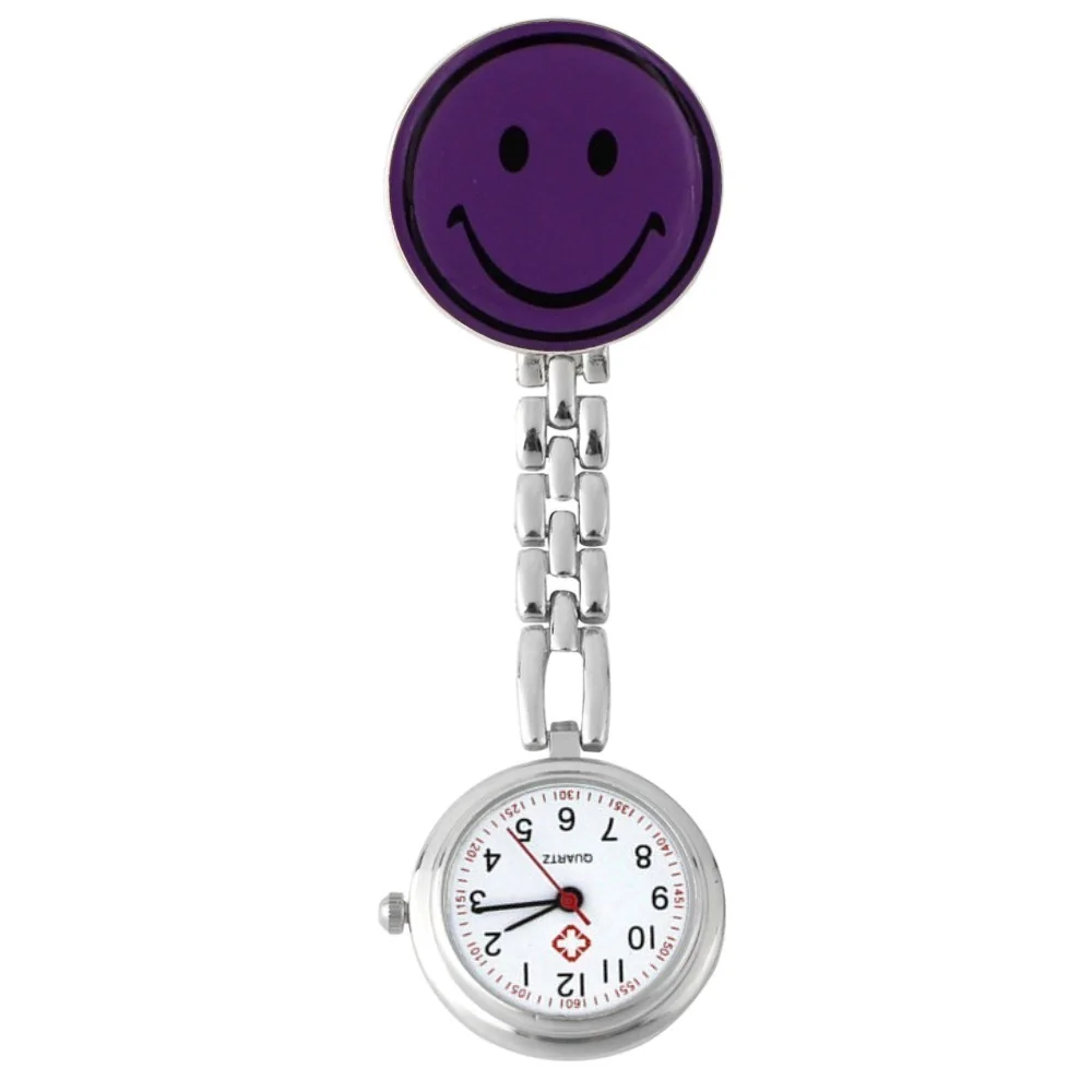 Fako - Verpleegstershorloge - Smiley - Paars