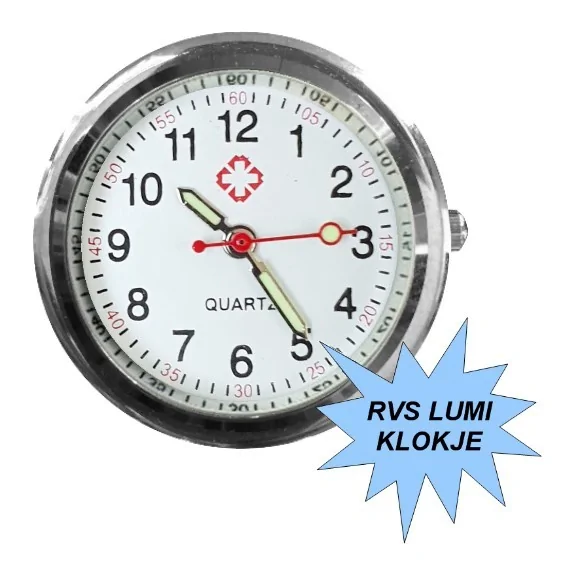 Fako® - Verpleegstershorloge - Uurwerk - RVS Lumi