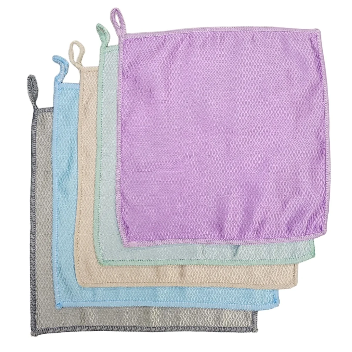 Fako Bijoux - Microvezel Schoonmaakdoekjes - Vaatdoek - Ruit - 25x25cm - 5 Stuks