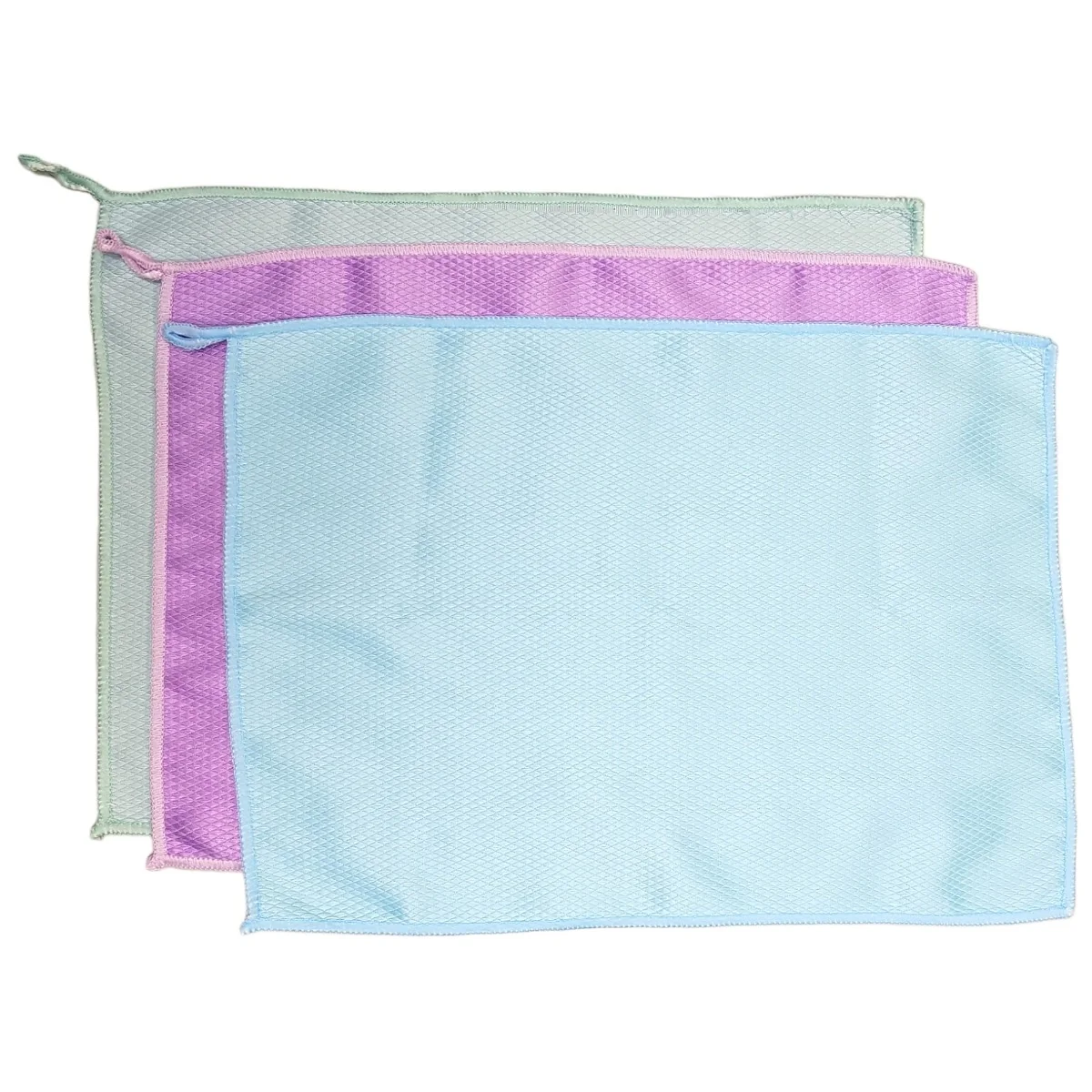 Fako Bijoux - Microvezel Schoonmaakdoekjes - Vaatdoek - Ruit - 30x40cm - 3 Stuks
