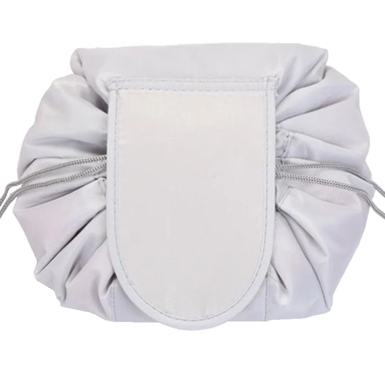 Fako Fashion - Magic Travel Pouch - Cosmetic Opberg Tas - Make-up Opbergsysteem - Make-up Toilettas - Reistas - Cosmetica Accessoires Organiser - Handige Toilettas - Lichtgrijs