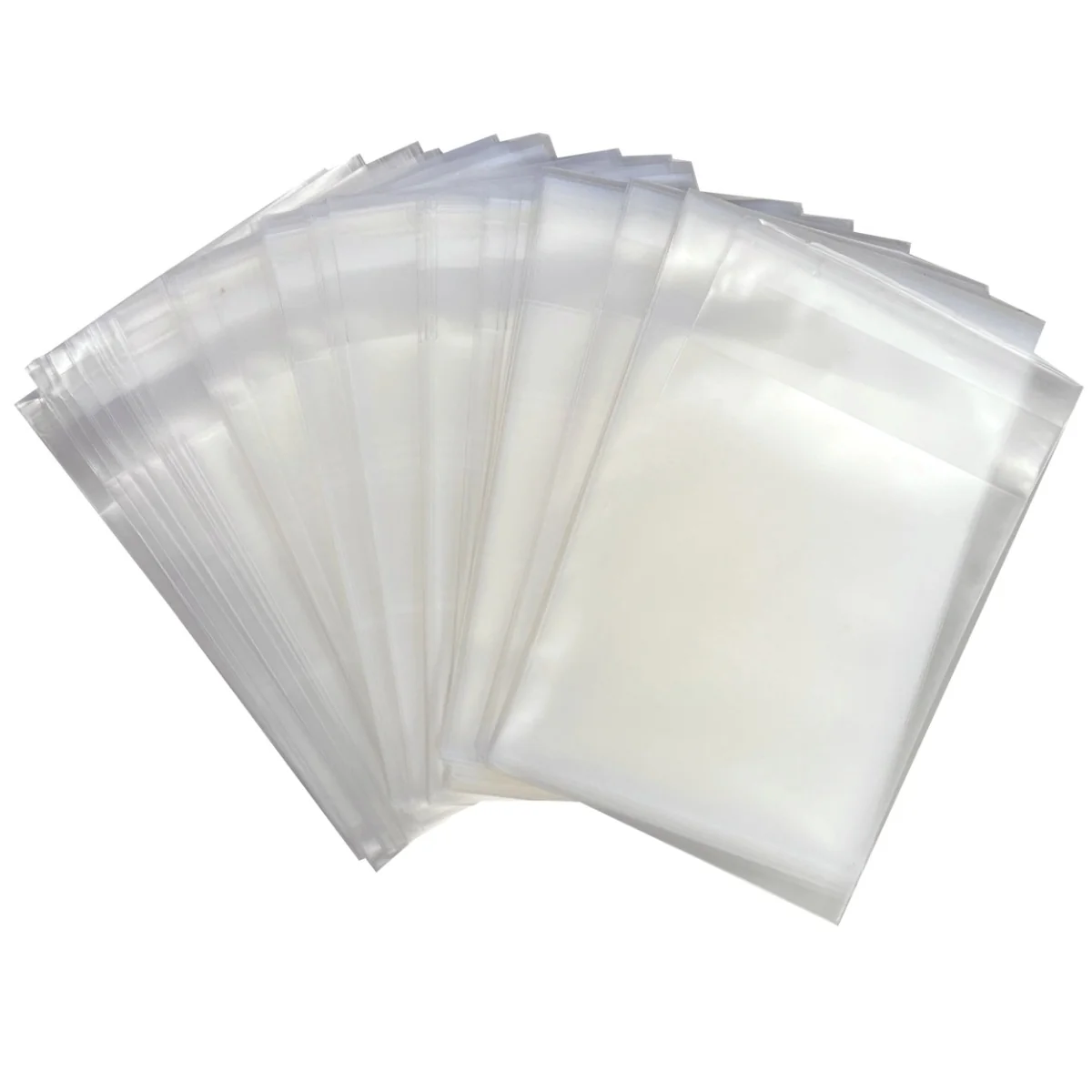Fako Bijoux - Cellofaan Zakjes Frosted 8x10cm - Zakjes Met Plakstrip - Zelfklevende Zakjes - Uitdeelzakjes - Mat Transparant - 200 Stuks