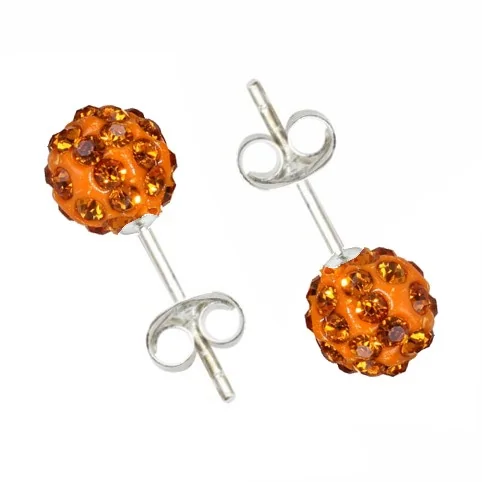 Fako Bijoux - Oorbellen - Disco Dots - Steker - Mini - Oranje