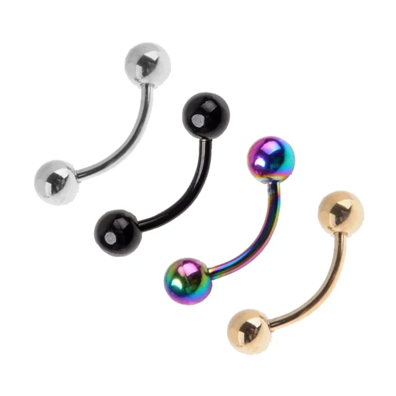 Fako Bijoux - Wenkbrauw Piercing - 3mm - Set - 4 Stuks