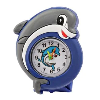 Fako - Kinderhorloge - Slap On Mini - Dolfijn - Donkerblauw
