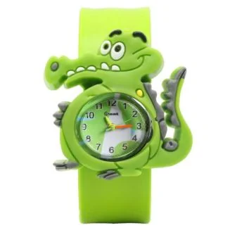 Fako - Kinderhorloge - Slap On Mini - Krokodil - Groen