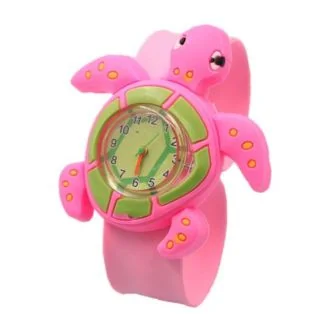 Fako - Kinderhorloge - Slap On Mini - Schildpad - Roze