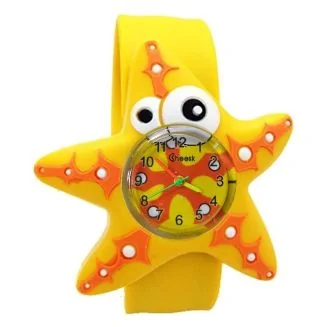 Fako - Kinderhorloge - Slap On Mini - Zeester - Geel