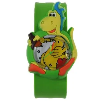 Fako - Kinderhorloge - Slap On Mini - Dinosaurus - Groen