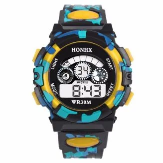 Fako - Kinderhorloge - Honhx Camouflage - Geel