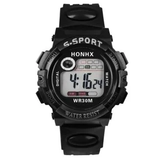 Fako - Kinderhorloge - Honhx S-Sport Classic - Zwart
