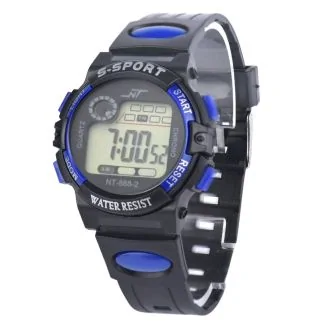 Fako - Kinderhorloge - LCD Sport Mini - Blauw