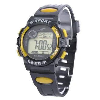 Fako - Kinderhorloge - LCD Sport Mini - Geel