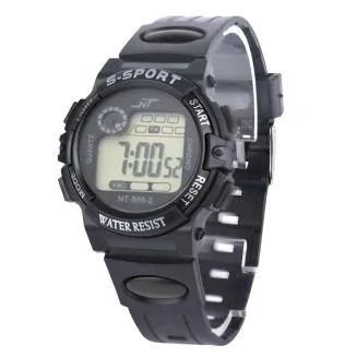 Fako - Kinderhorloge - LCD Sport Mini - Zwart