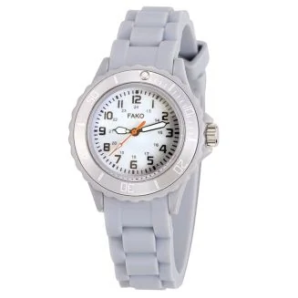Fako - Kinderhorloge - Siliconen - Classic - Grijs