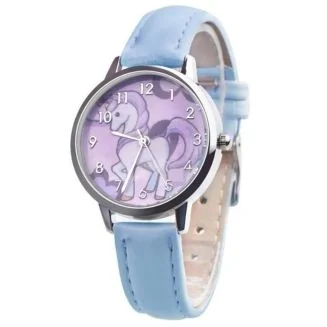 Fako - Kinderhorloge - Eenhoorn - Unicorn - Blauw