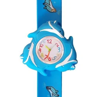 Fako - Kinderhorloge - 3D - Spinner - Dolfijn - Blauw