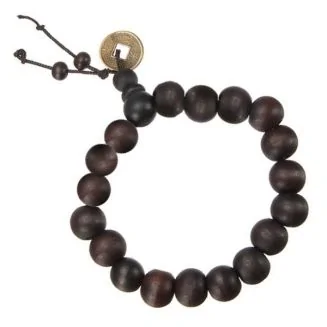 Fako Bijoux - Buddha Armband - Mala - 11-12mm - Bruin