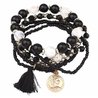 Fako Bijoux - Armband - Summer - Zwart