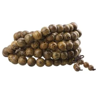 Fako Bijoux - Buddha Armband - Sandelhout - Natural - 8mm