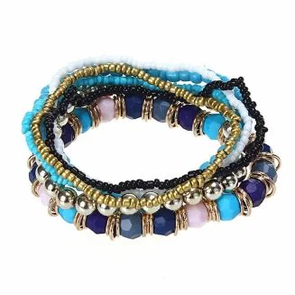 Fako Bijoux - Armband - Beachbumb - Blauw