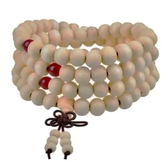 Fako Bijoux - Buddha Armband - Sandelhout - 8mm - Naturel