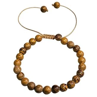 Fako Bijoux - Armband - Sandelhout - 7mm- Bruin