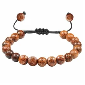 Fako Bijoux - Armband - Sandelhout - 8mm - Bruin