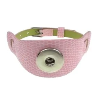 Fako Bijoux - Armband Voor Click Buttons - Breed Kids - Roze