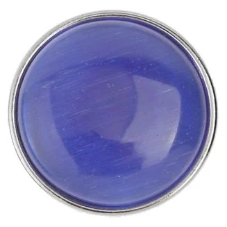 Fako Bijoux - Click Button - Glas - Kattenoog Blauw