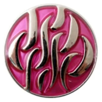 Fako Bijoux - Click Button - Metaal - Wave Fuchsia