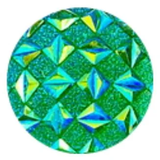 Fako Bijoux - Click Button - Glitter Ruit - Groen