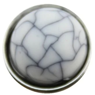 Fako Bijoux - Click Button - Acryl - Wit