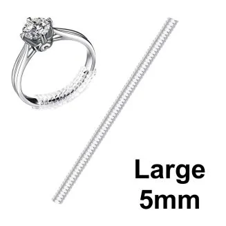 Fako Bijoux - Ringverkleiner - Ring Verkleiner - Large - 5mm - 10cm - Transparant