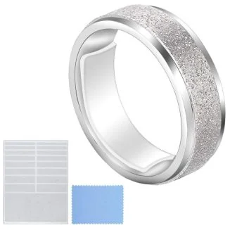 Fako Bijoux - Ringregelaar Met Doekje - Ring Verkleiner- Ringverkleiner - Losse Ringregelaar - Ringmaatregelaar voor Brede Ringbevestiging - Totaal 38 Stuks