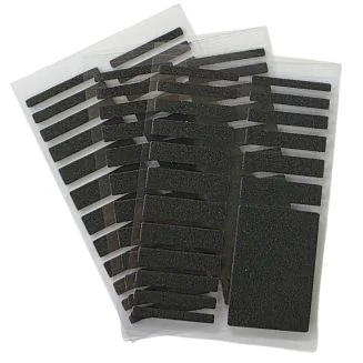 Fako Bijoux - Ringverkleiner EVA Foam Strips Set - Ring Verkleiner - Zelfklevende Foam Strips - 3 Vellen - 57 Stuks - Zwart