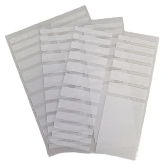 Fako Bijoux - Ringverkleiner Siliconen Strips Set - Ring Verkleiner - Zelfklevende Kunststof Strips - 3 Vellen - 57 Stuks - Transparant
