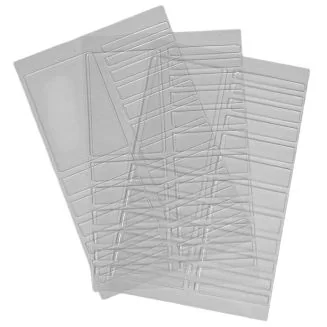 Fako Bijoux - Ringverkleiner Acryl Strips Set - Ring Verkleiner - Zelfklevende Kunststof Strips - 3 Vellen - 57 Stuks - Transparant