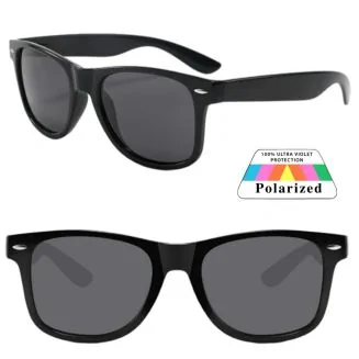 Fako Fashion - Zonnebril Classic Polarised - Polariserend - Gepolariseerd - Heren Zonnebril - Dames Zonnebril - Zwart