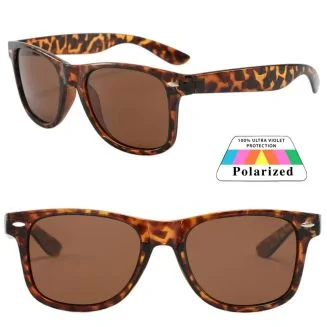Fako Fashion - Zonnebril Classic Polarised - Polariserend - Gepolariseerd - Heren Zonnebril - Dames Zonnebril - Luipaard